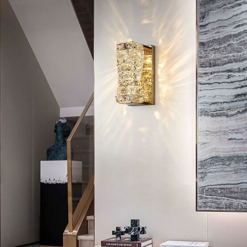 Applique Murale Rectangulaire en Cristal | Reflection