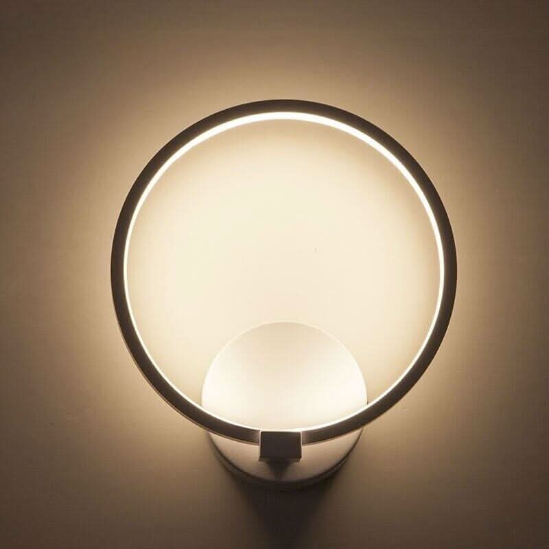 Applique Murale Ronde Blanche | Éclat Moderne - Designix Applique Murale Blanc Chaud (2700 - 3500K)