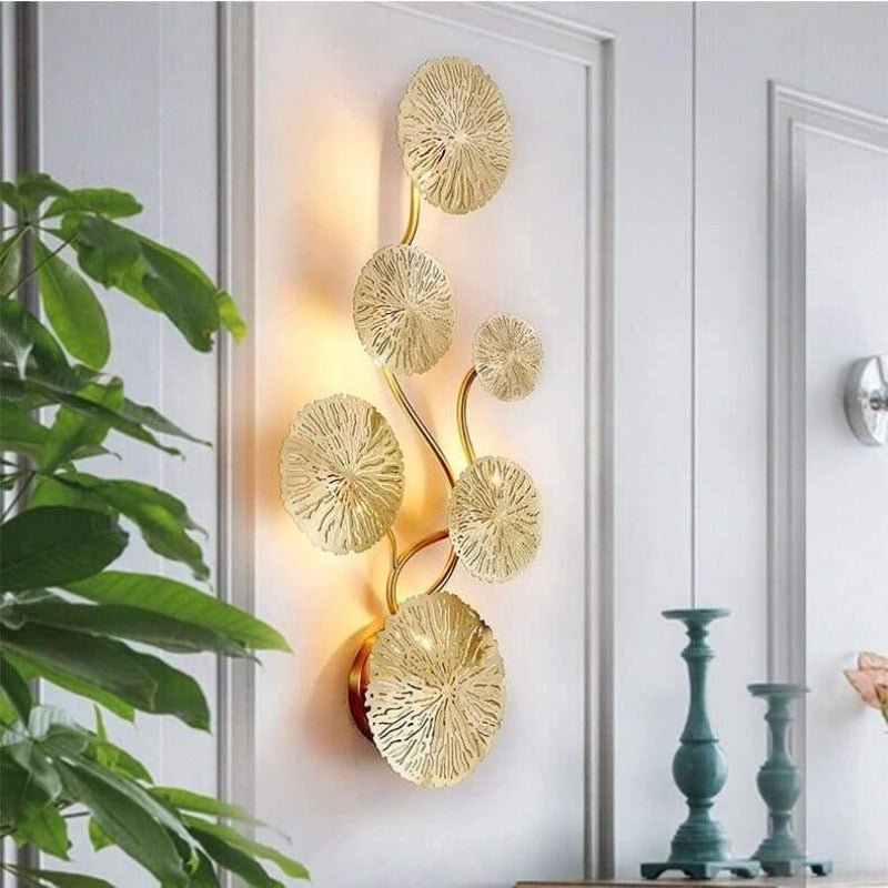 Applique Murale Salon Design | Nyla - Designix Applique Murale Or 4 Feuilles