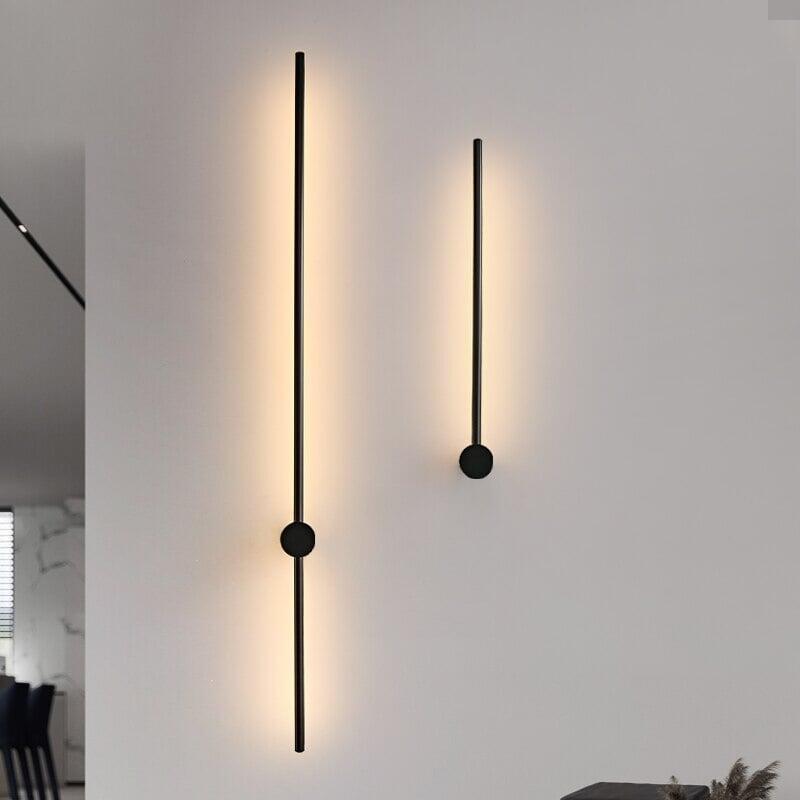 Applique Murale Salon Moderne | Gravity - Designix Applique Murale Noir | Hauteur 60cm Blanc Chaud