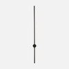 Applique murale salon moderne design noire et or | Gravity