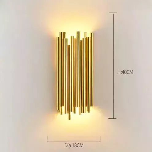 Applique Murale Salon Moderne Tube | Rayon de Lumière - Designix Applique Murale 40x18 cm