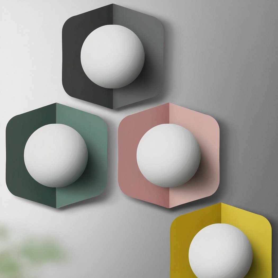 Applique murale scandinave boule lumineuse | Boréa