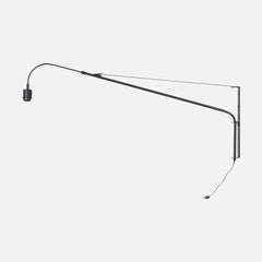 applique murale télescopique noire, bras extensible 120 cm | Linéa