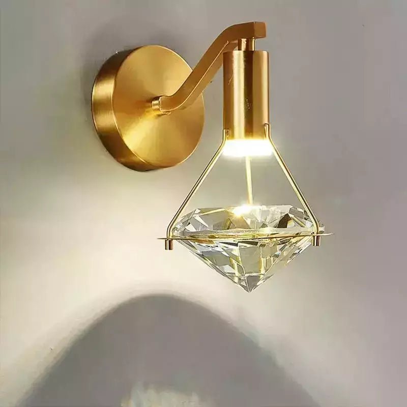 Applique Murale Tête de Lit Diamant | Reflet Précieux - Designix Applique Murale Diamant Blanc Chaud