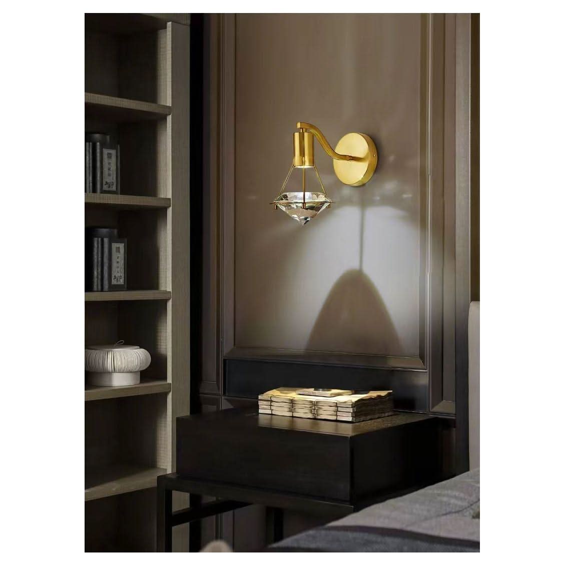 Applique Murale Tête de Lit Diamant | Reflet Précieux - Designix Applique Murale Diamant Blanc Chaud