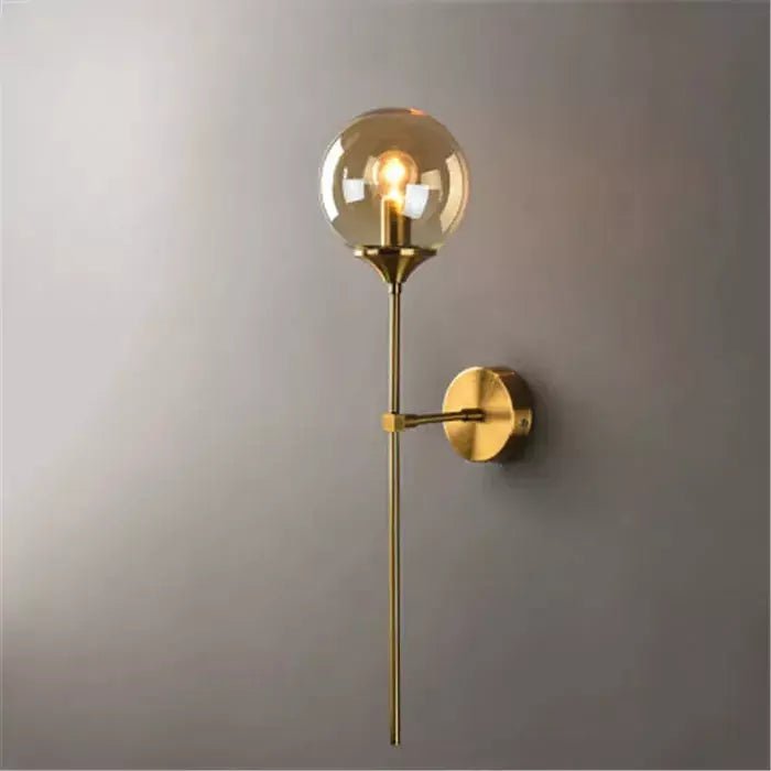 Applique Murale Verre Fumé | Éclat Mystique - Designix Applique Murale Ambre Blanc Froid (6000K)