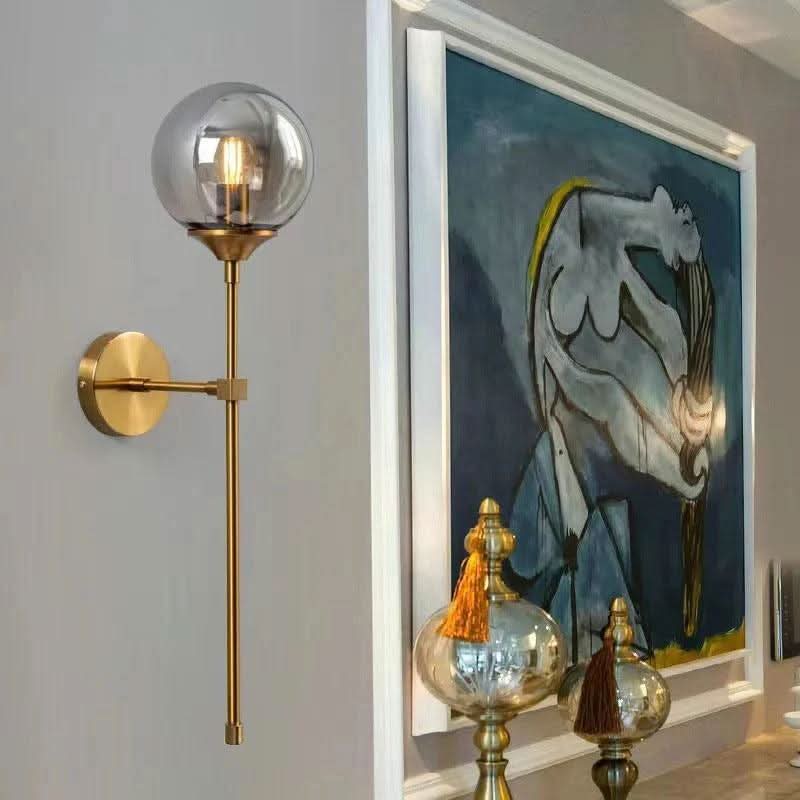Applique Murale Verre Fumé | Éclat Mystique