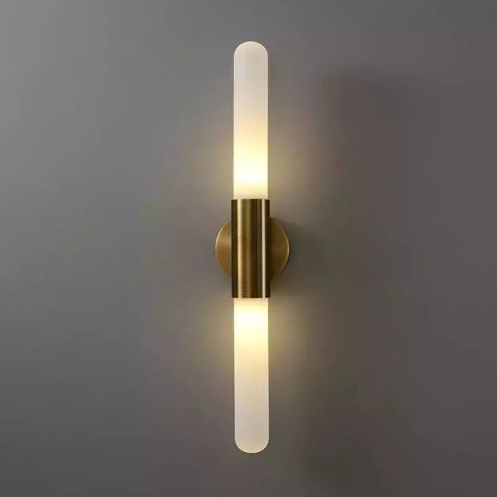 Applique Murale Verticale Design | Éclat Zen - Designix Applique Murale Bronze Blanc Chaud