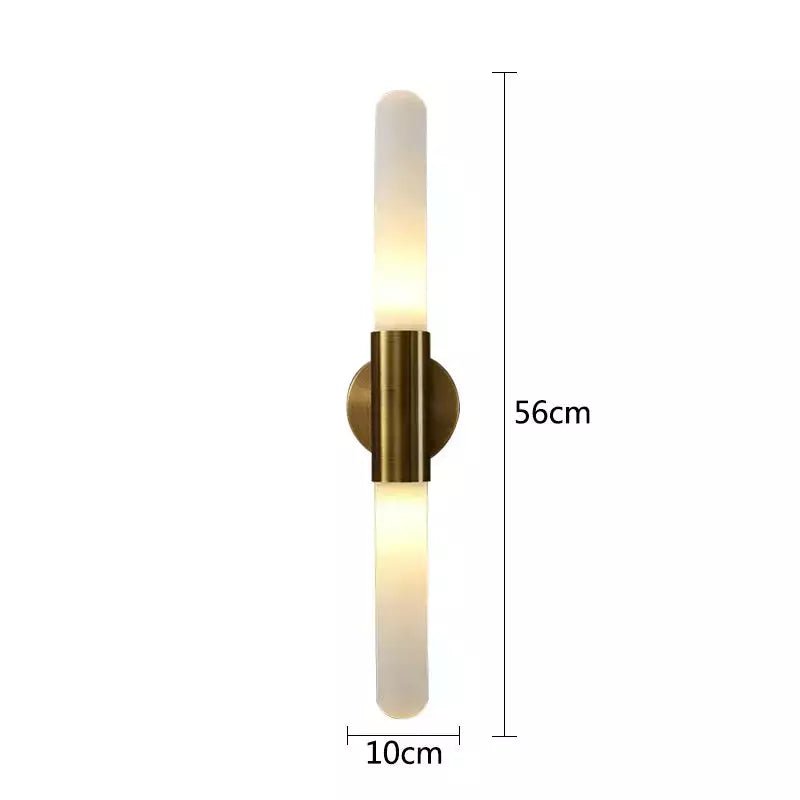 Applique Murale Verticale Design | Éclat Zen - Designix Applique Murale Bronze Blanc Chaud