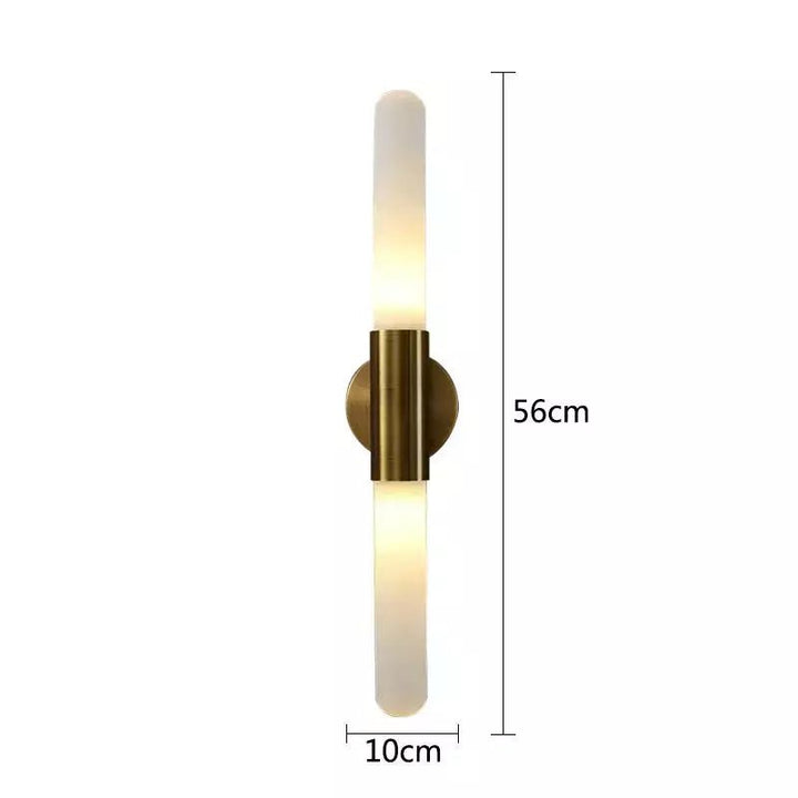 Applique Murale Verticale Design | Éclat Zen - Designix Applique Murale Bronze Blanc Chaud