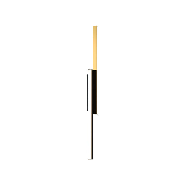 Applique Murale ZAMBELIS 26W Dimmable DESIGN Noir Sable et Laiton Brosse 2560