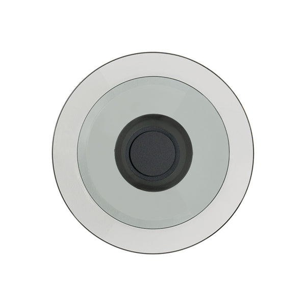 Applique Murale ZAMBELIS D300 10W Dimmable DESIGN Noir Sable et Verre Fume 25144