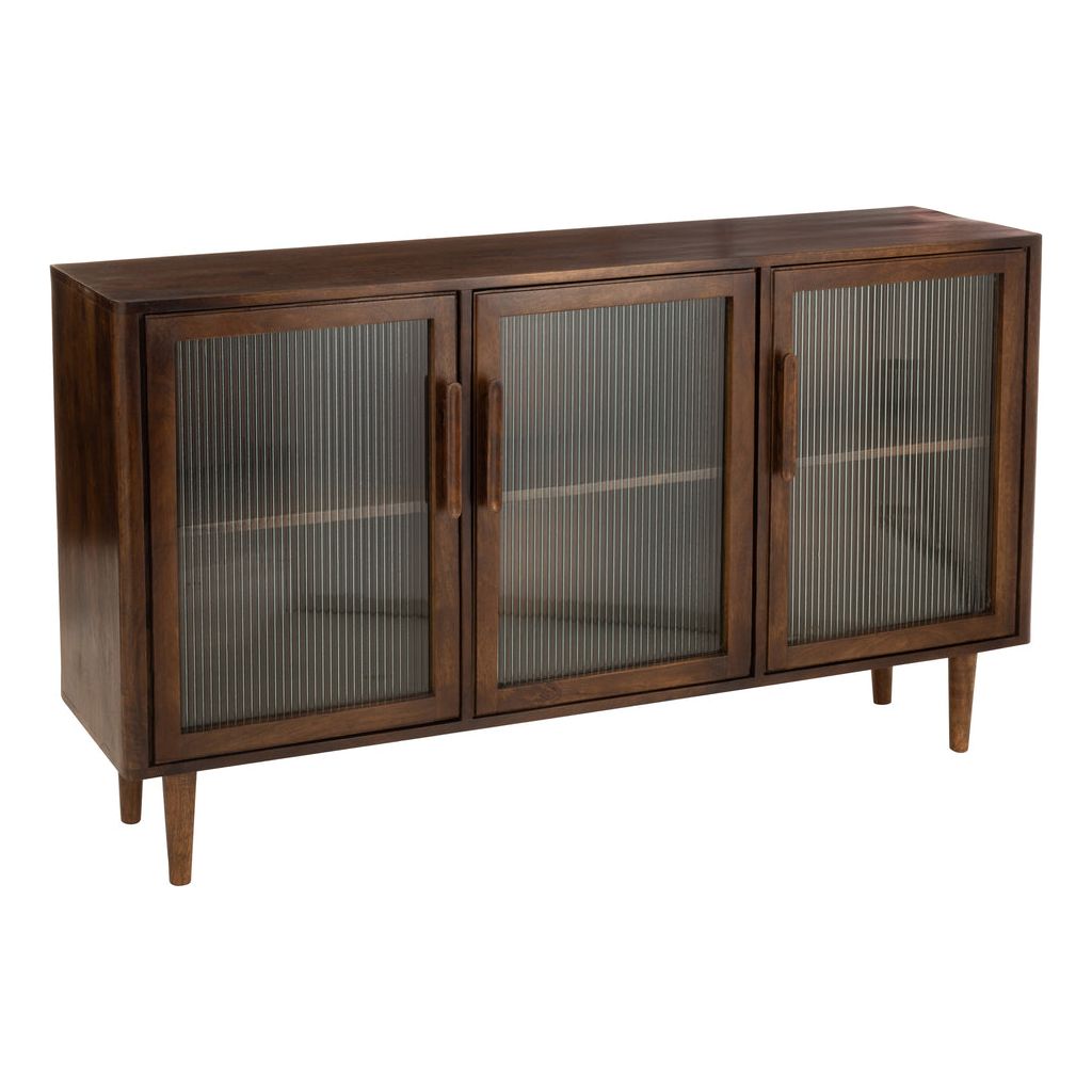 Armoire 3 Portes Bois Naturel | Jova - Designix Armoire