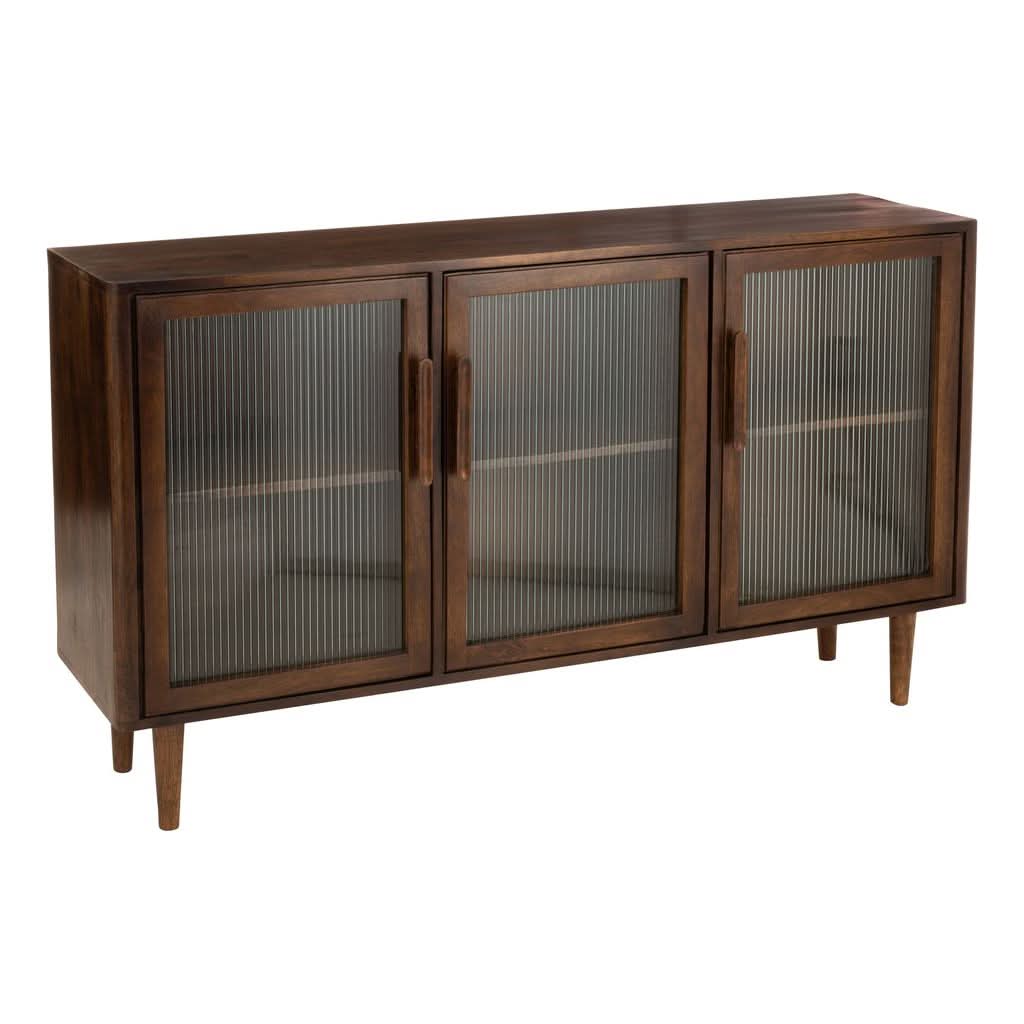 Armoire 3 Portes Bois Naturel | Jova - Designix Armoire