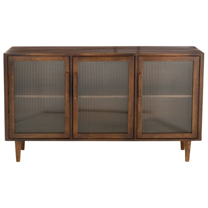 Armoire 3 Portes Bois Naturel | Jova - Designix Armoire
