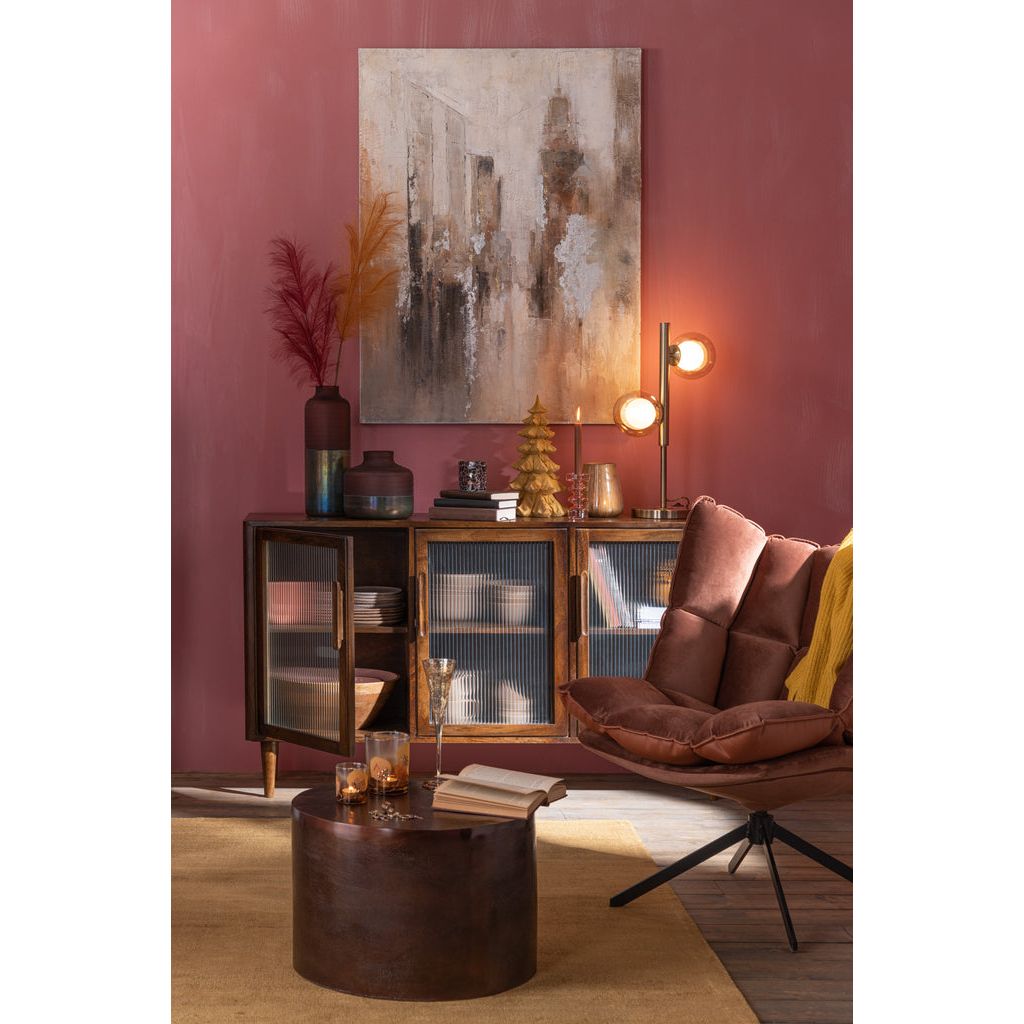 Armoire 3 Portes Bois Naturel | Jova - Designix Armoire