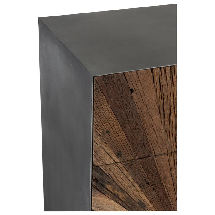 Armoire 5 Tiroirs Bois Fer | Ilae - Designix Armoire