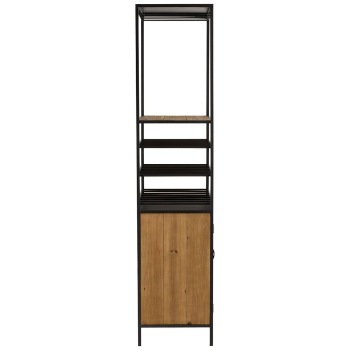 Armoire à Vin Métal Bois Naturel | Heni - Designix Armoire