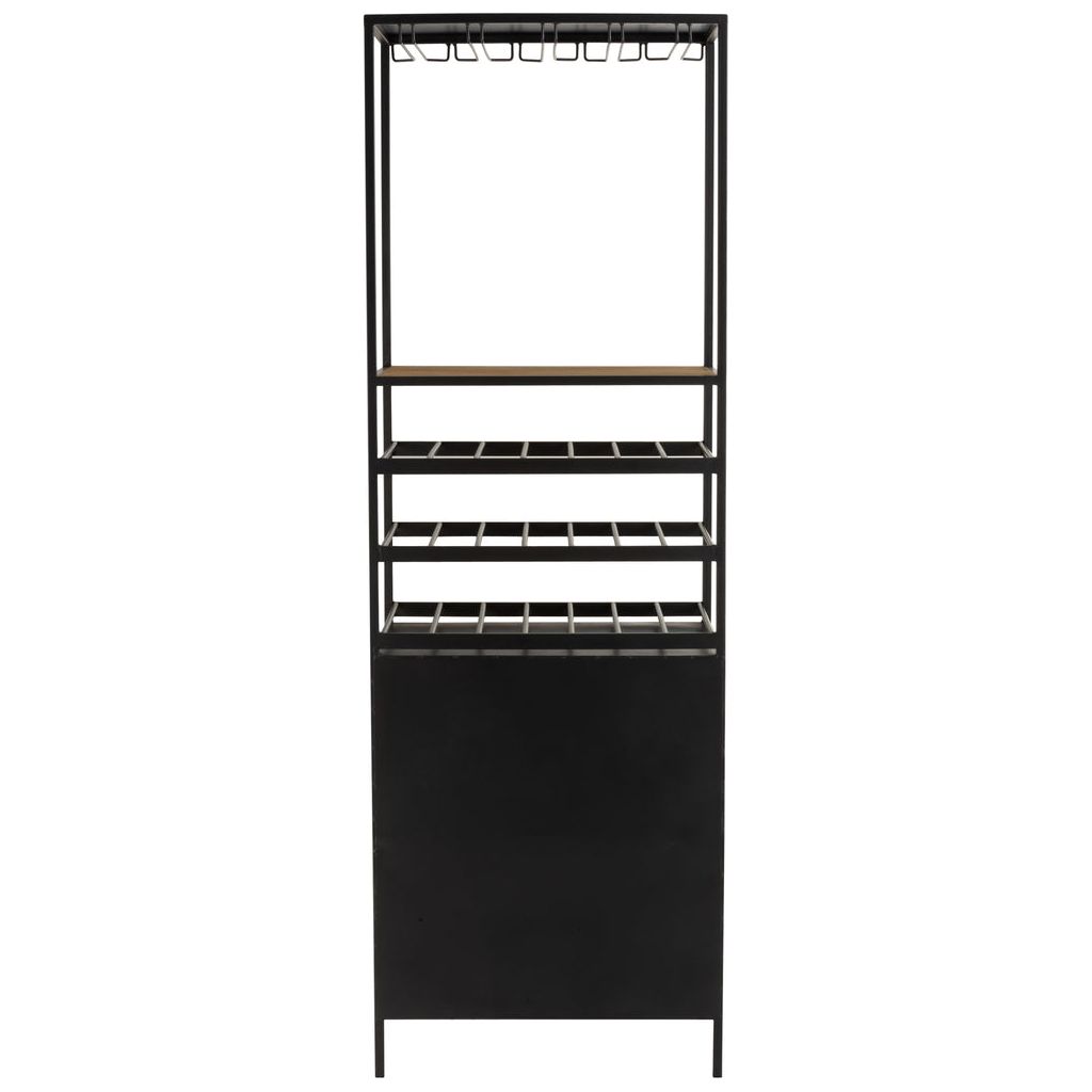 Armoire à Vin Métal Bois Naturel | Heni - Designix Armoire