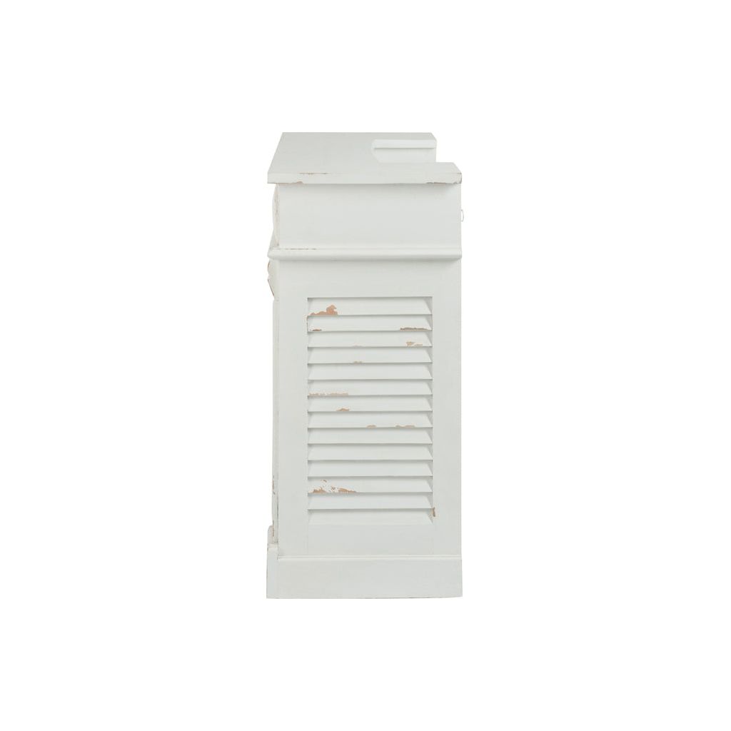 Armoire Bar Bois Blanc Rectangulaire | Feni - Designix Armoire
