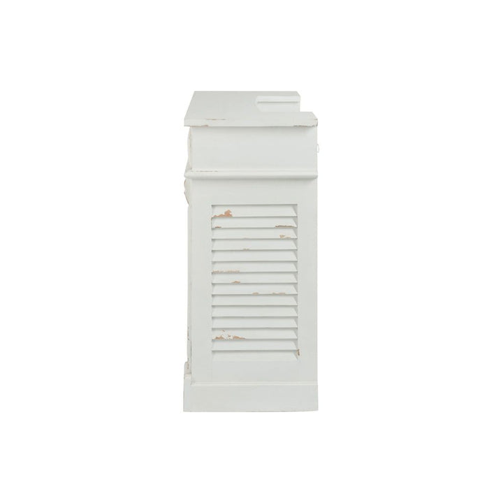 Armoire Bar Bois Blanc Rectangulaire | Feni - Designix Armoire