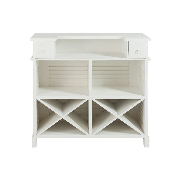Armoire Bar Bois Blanc Rectangulaire | Feni - Designix Armoire