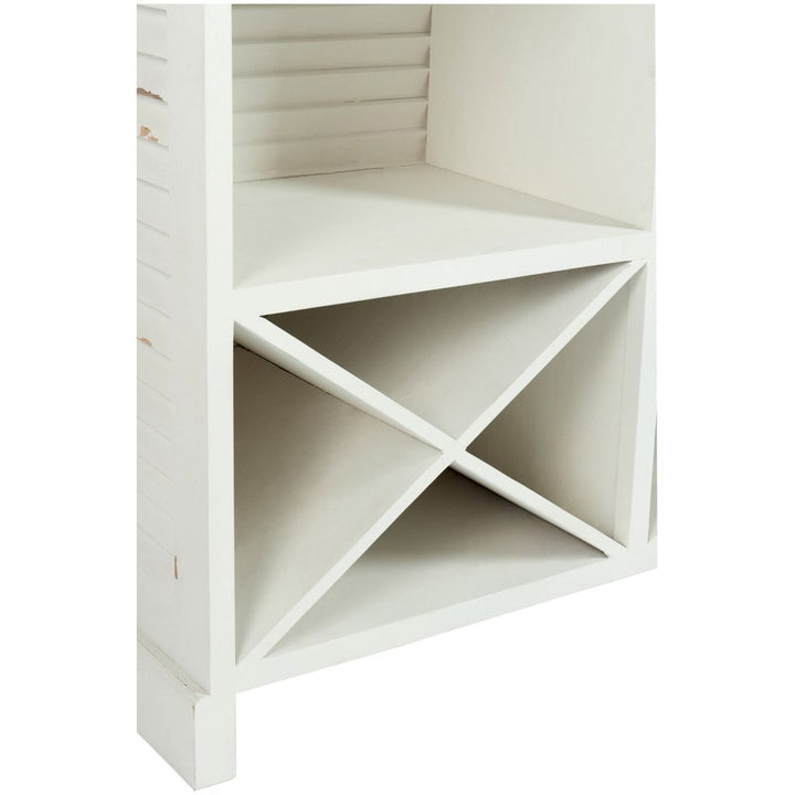 Armoire Bar Bois Blanc Rectangulaire | Feni - Designix Armoire