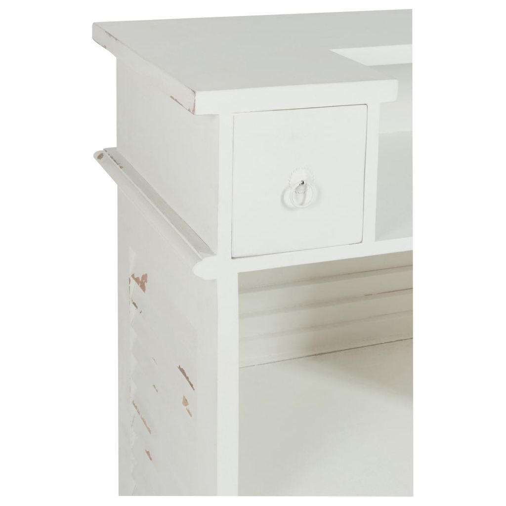 Armoire Bar Bois Blanc Rectangulaire | Feni - Designix Armoire