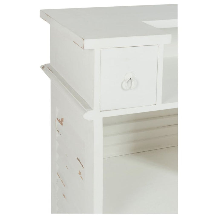 Armoire Bar Bois Blanc Rectangulaire | Feni - Designix Armoire