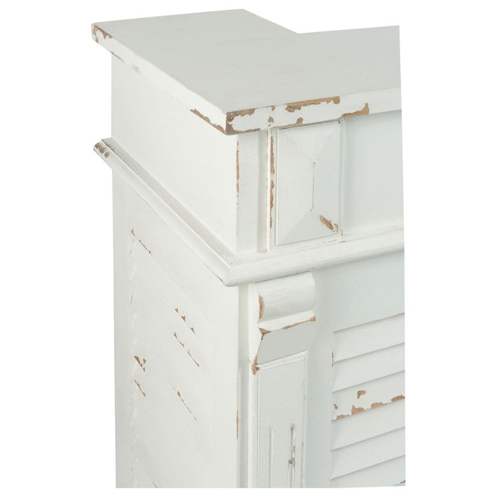 Armoire Bar Bois Blanc Rectangulaire | Feni - Designix Armoire