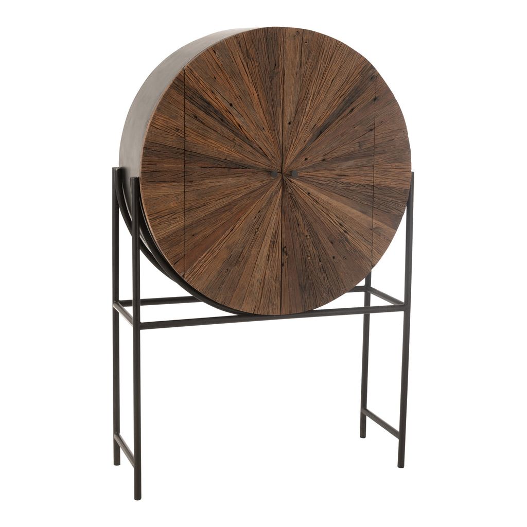 Armoire Bar Bois Recyclé Moderne | Ceri - Designix Armoire