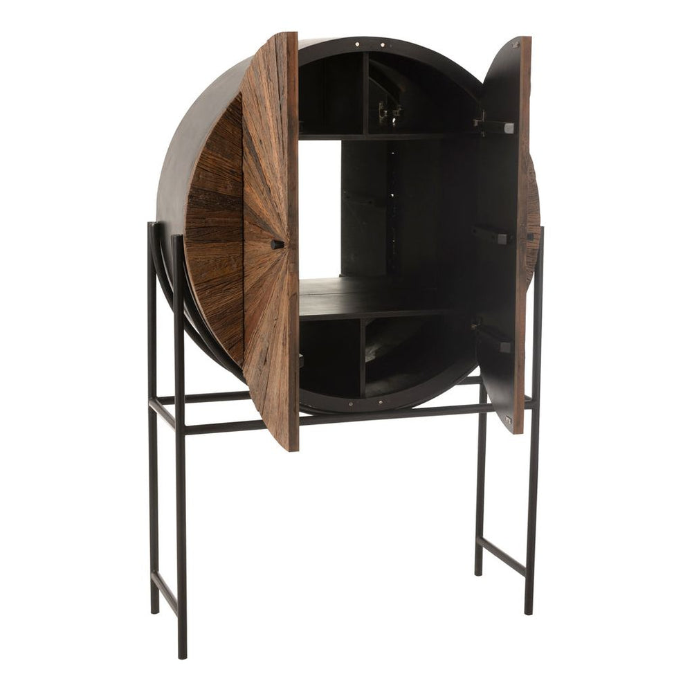 Armoire Bar Bois Recyclé Moderne | Ceri - Designix Armoire