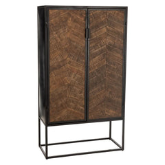 Armoire Bar Fer Bois Mangue | Anil