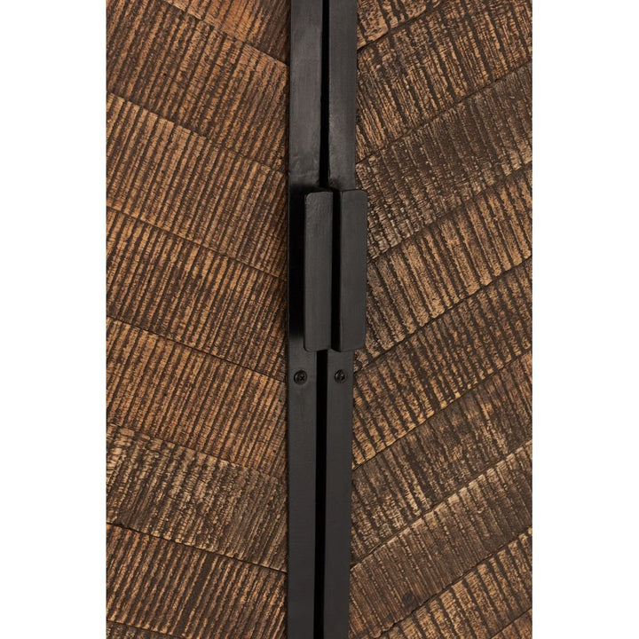 Armoire Bar Fer Bois Mangue | Anil - Designix Armoire