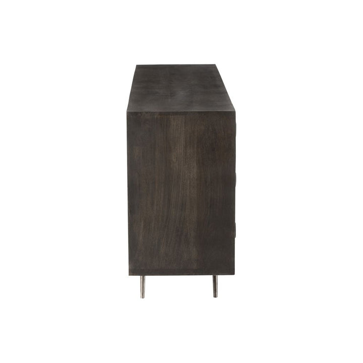 Armoire Basse Mangue Marron Tiroirs | Xeni - Designix Armoire