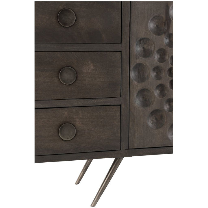 Armoire Basse Mangue Marron Tiroirs | Xeni - Designix Armoire