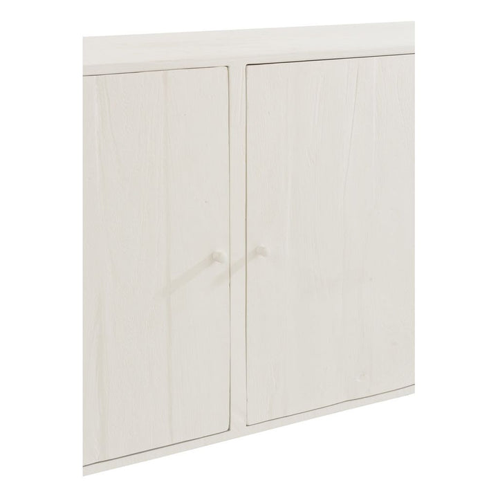 Armoire Blanc Rattan Exotique 3 Portes | Vora - Designix Armoire
