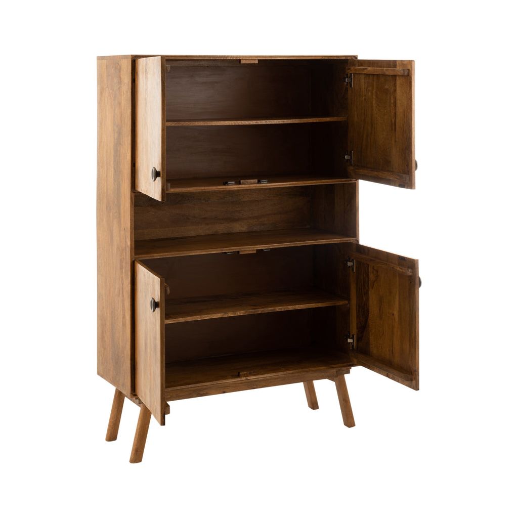 Armoire Bois de Manguier Marron | Ulya - Designix Armoire