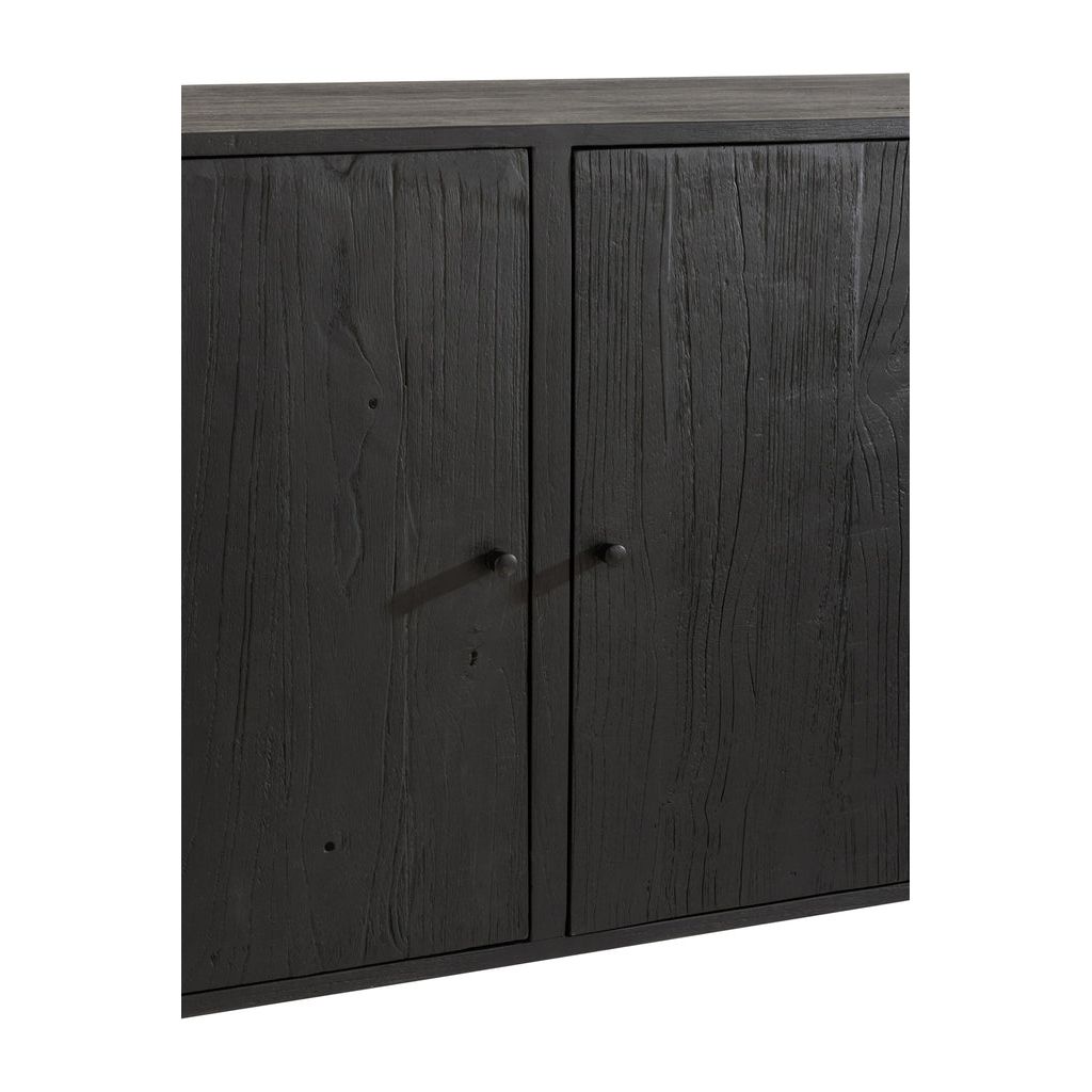 Armoire Bois Exotique Rotin Noir | Tino - Designix Armoire