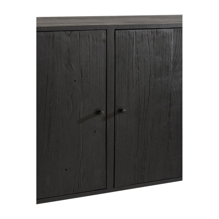 Armoire Bois Exotique Rotin Noir | Tino - Designix Armoire