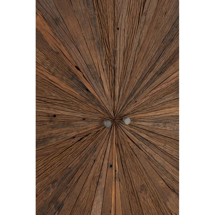Armoire Bois Fer Naturel Grise | Sela - Designix Armoire