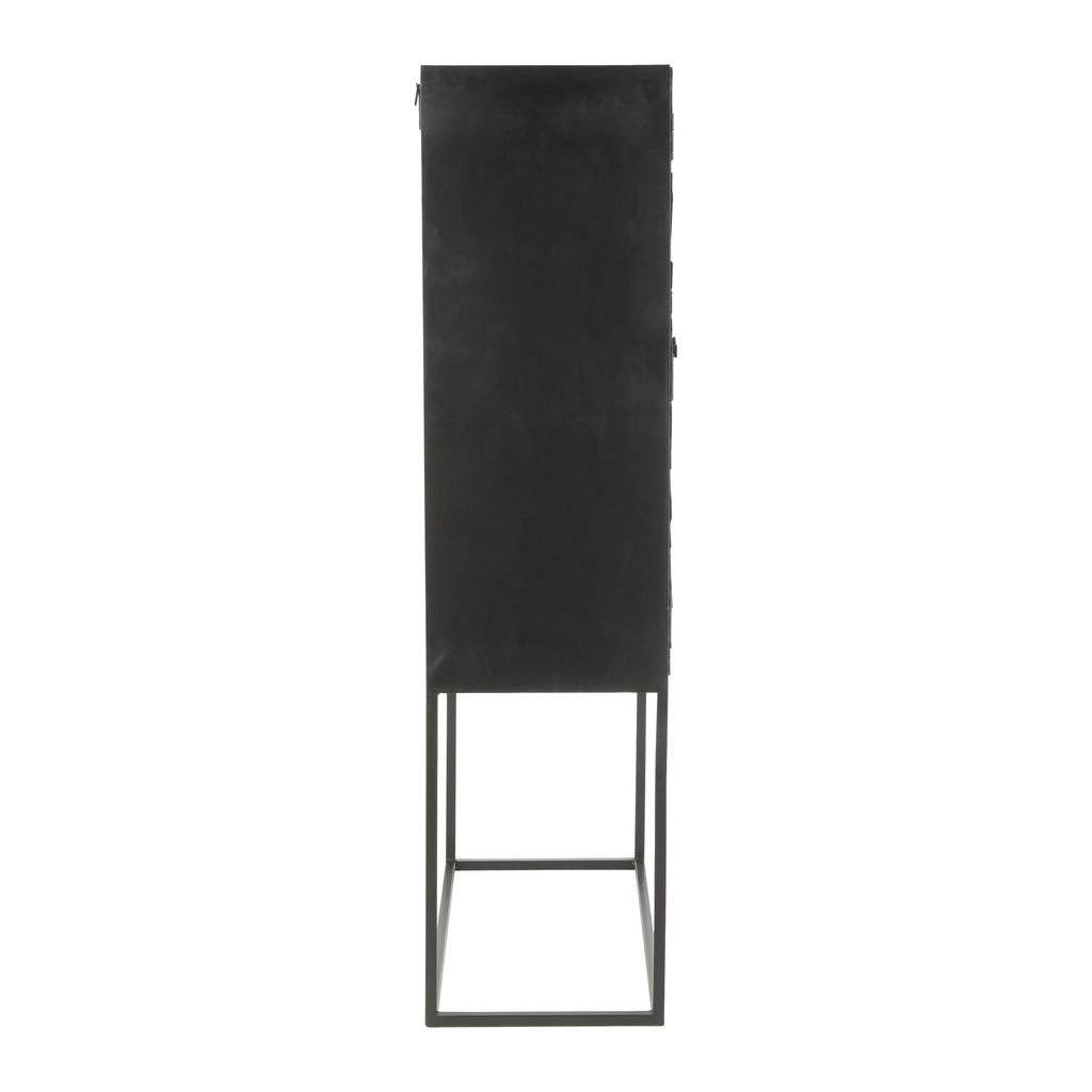 Armoire Bois Fer Noir Moderne | Yano - Designix Armoire