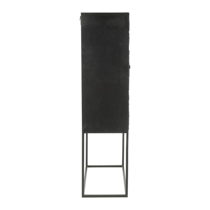 Armoire Bois Fer Noir Moderne | Yano - Designix Armoire