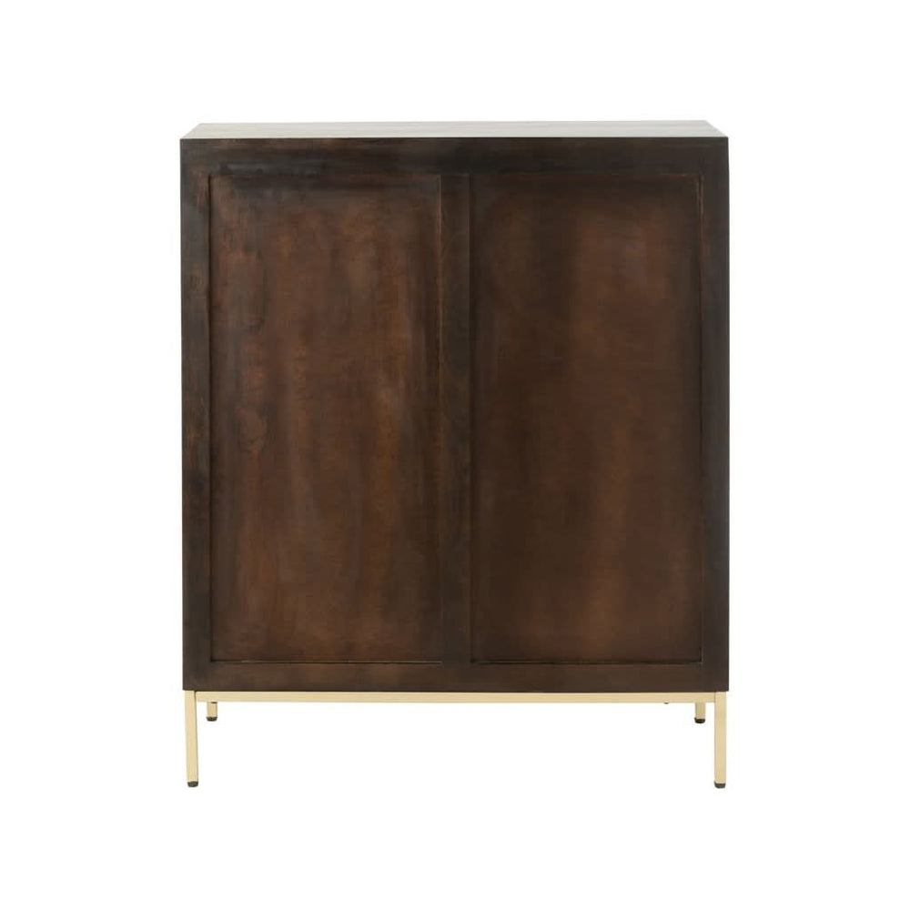 Armoire Bois Manguier Fer Marron | Aero - Designix Armoire