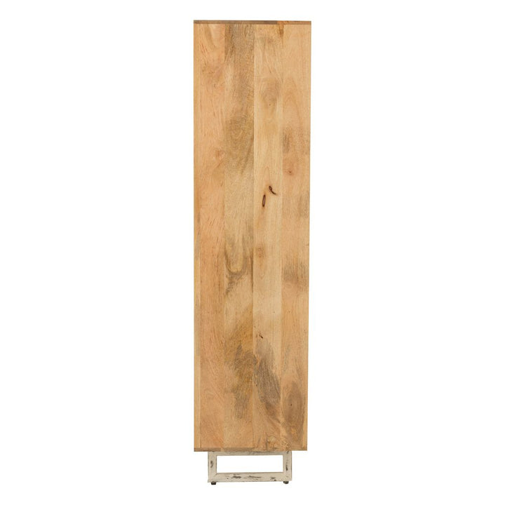 Armoire Bois Naturel Tissage | Dila - Designix Armoire
