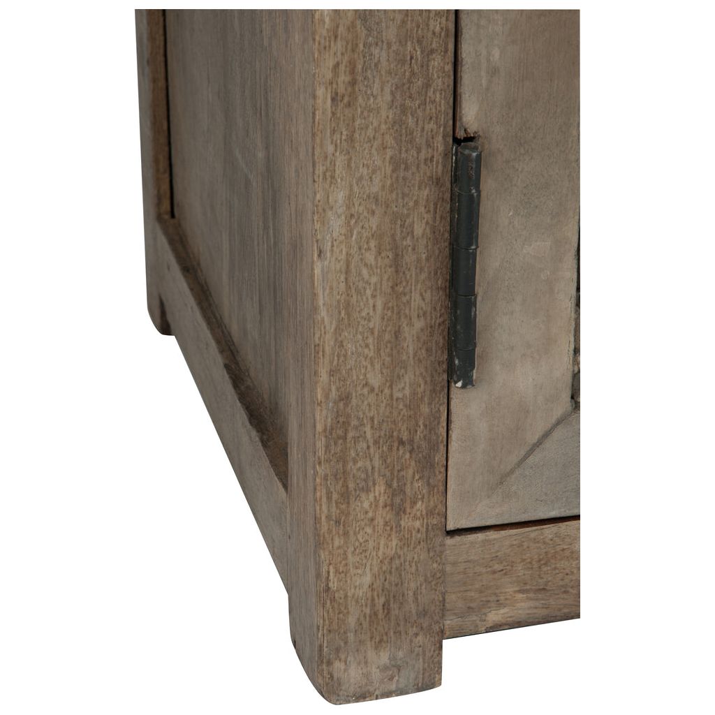 Armoire Cuisine Bois Naturel 3 Portes | Hira - Designix Armoire