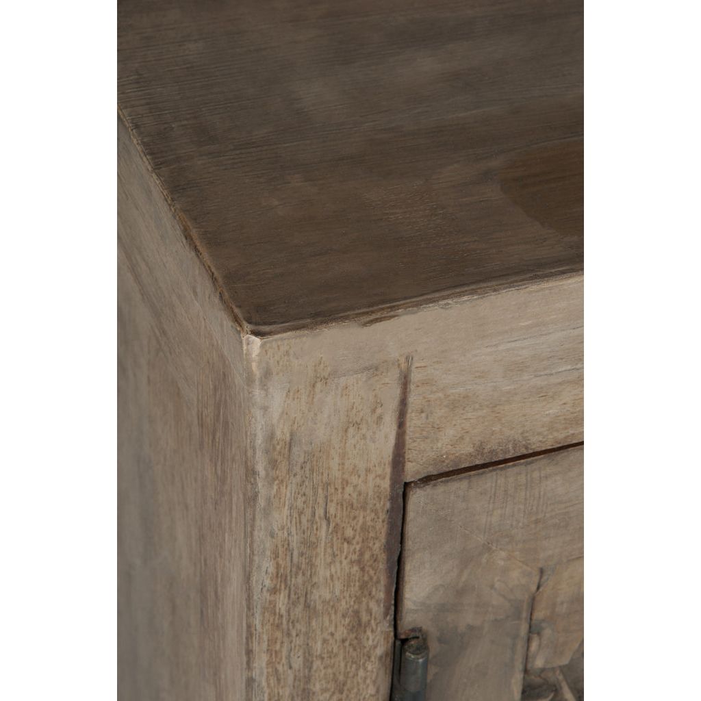Armoire Cuisine Bois Naturel 3 Portes | Hira - Designix Armoire
