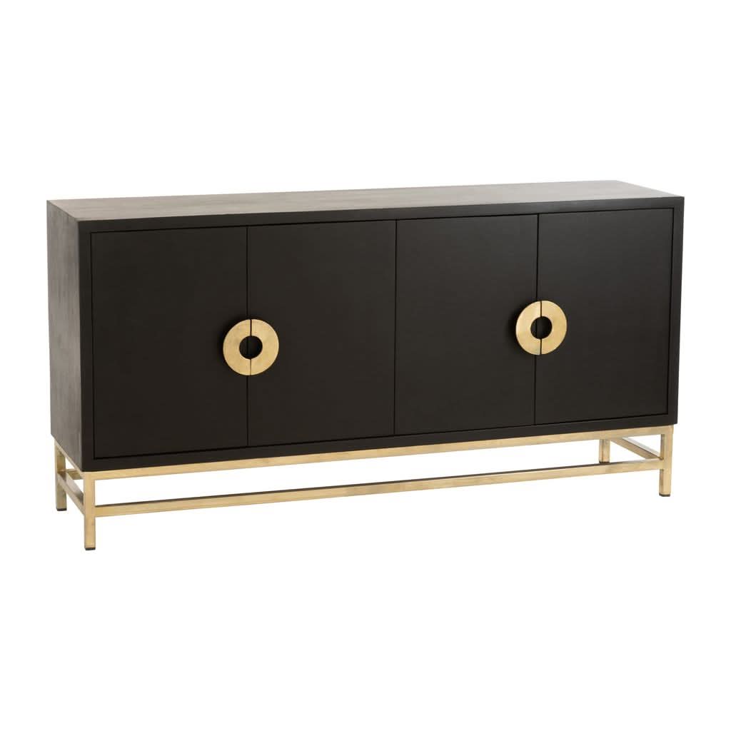 Armoire Manguier Fer Noir Doré | Tira