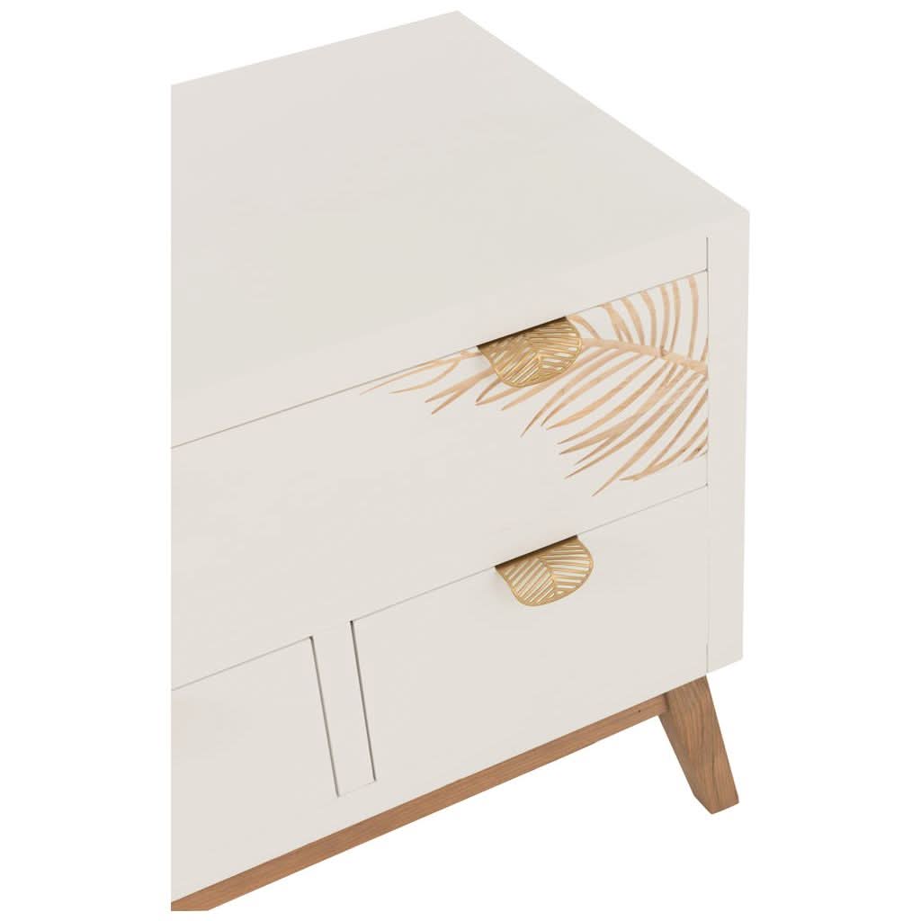 Armoire MDF Blanc Naturel 3 Tiroirs | Vora - Designix Armoire